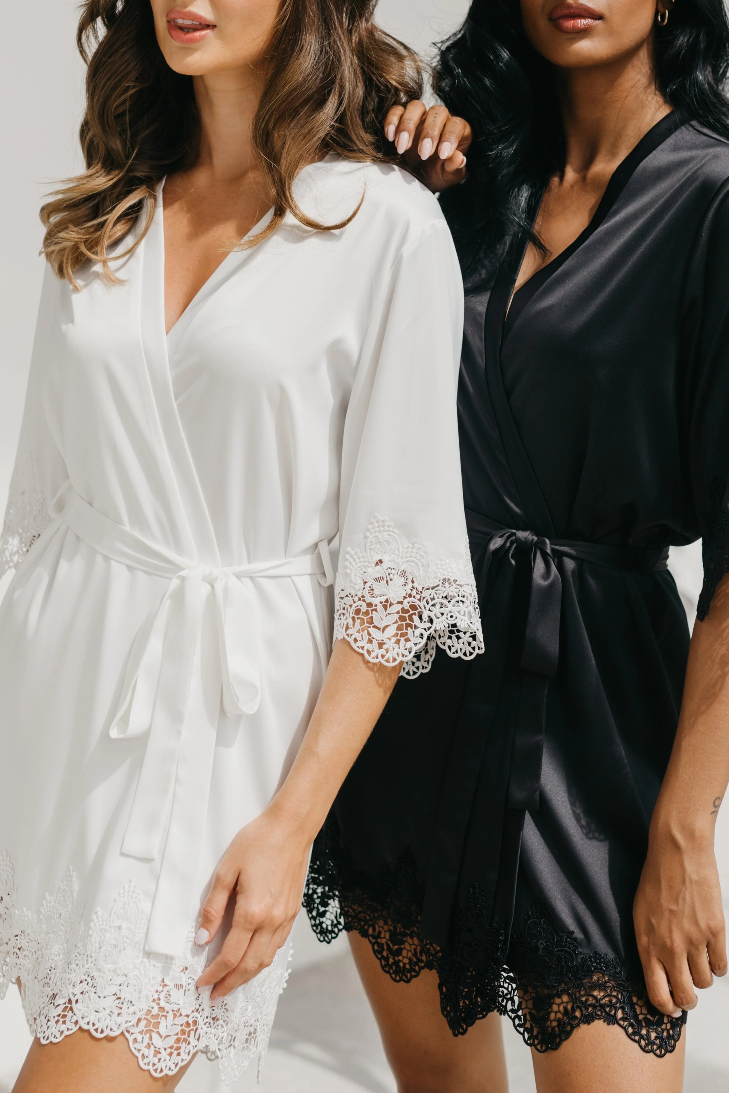 Chiara Lace Trim Robe - Image 14