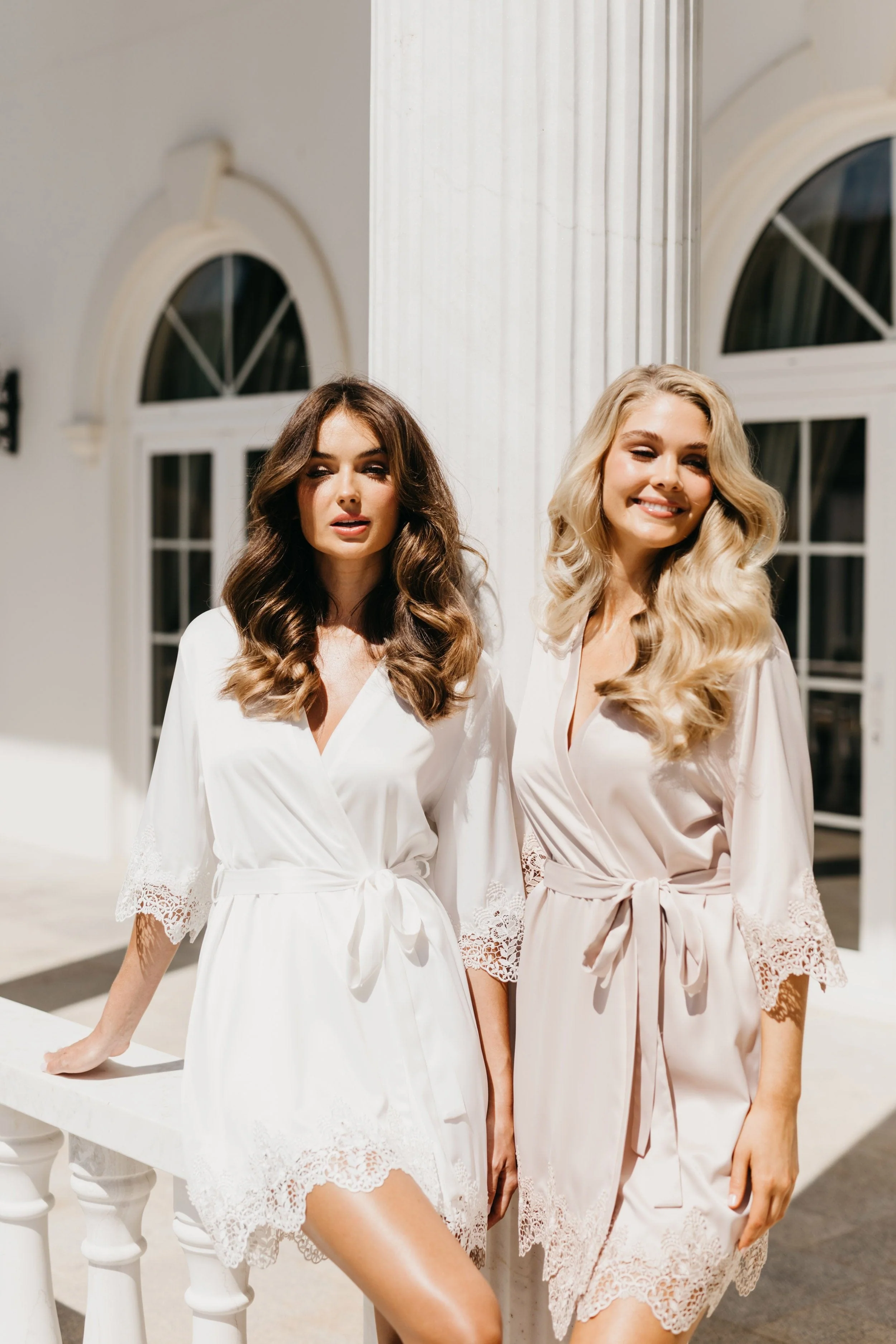 Chiara Lace Trim Robe - Image 21