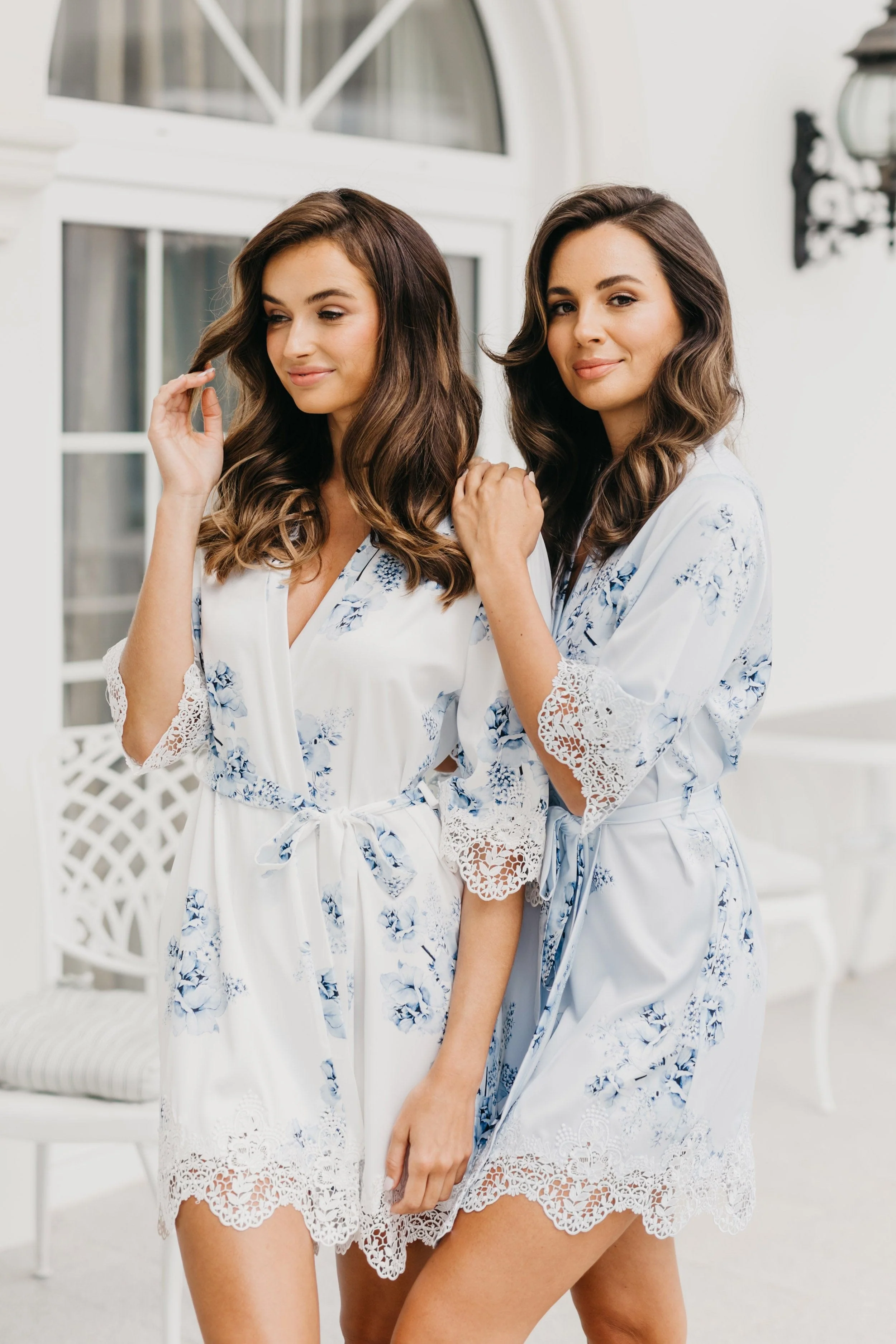 Ivana Bleu De Fleur Printed Robe - Image 3