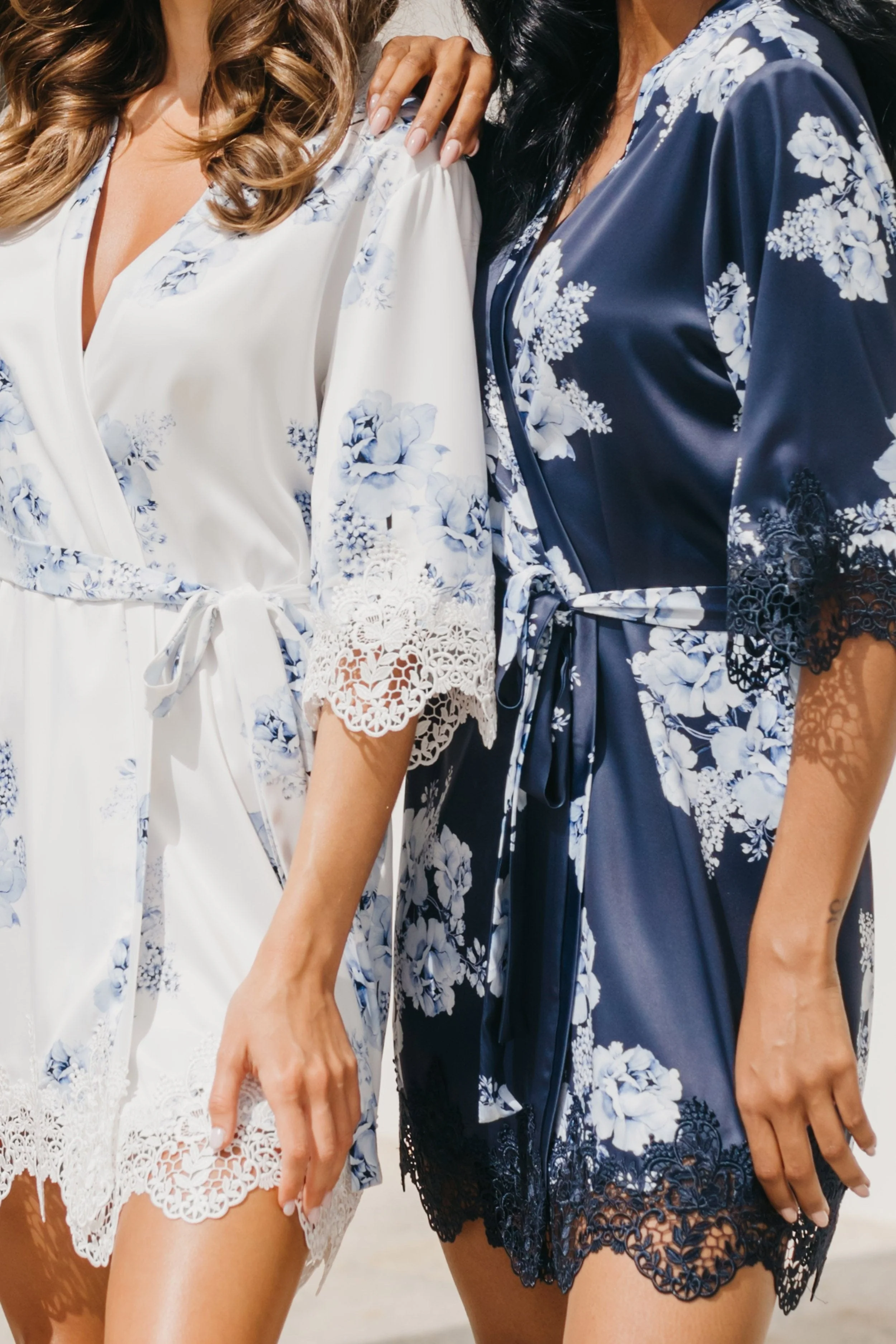 Ivana Bleu De Fleur Printed Robe - Image 15