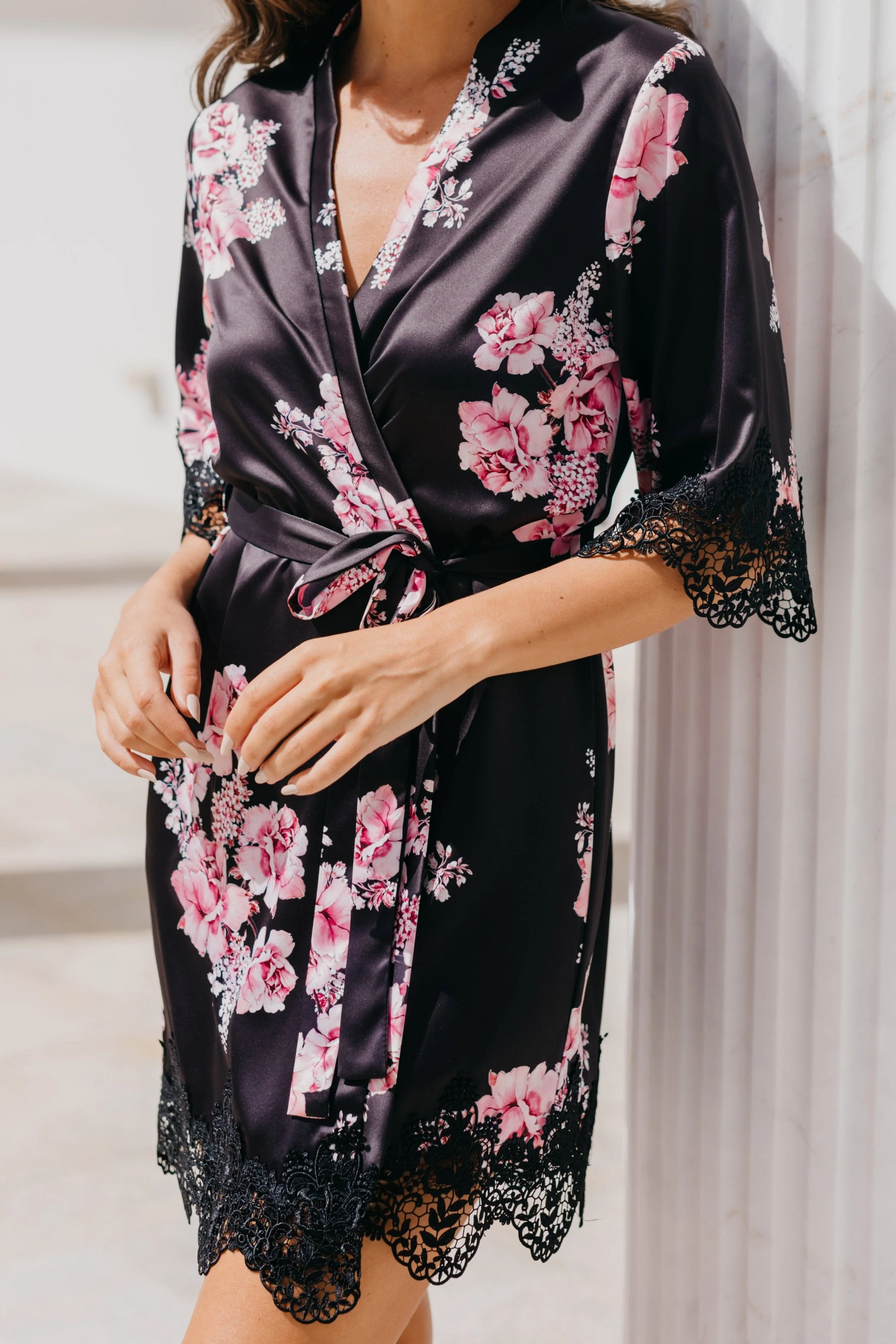 Ivana Bouquet De Fleur Printed Robe - Image 13