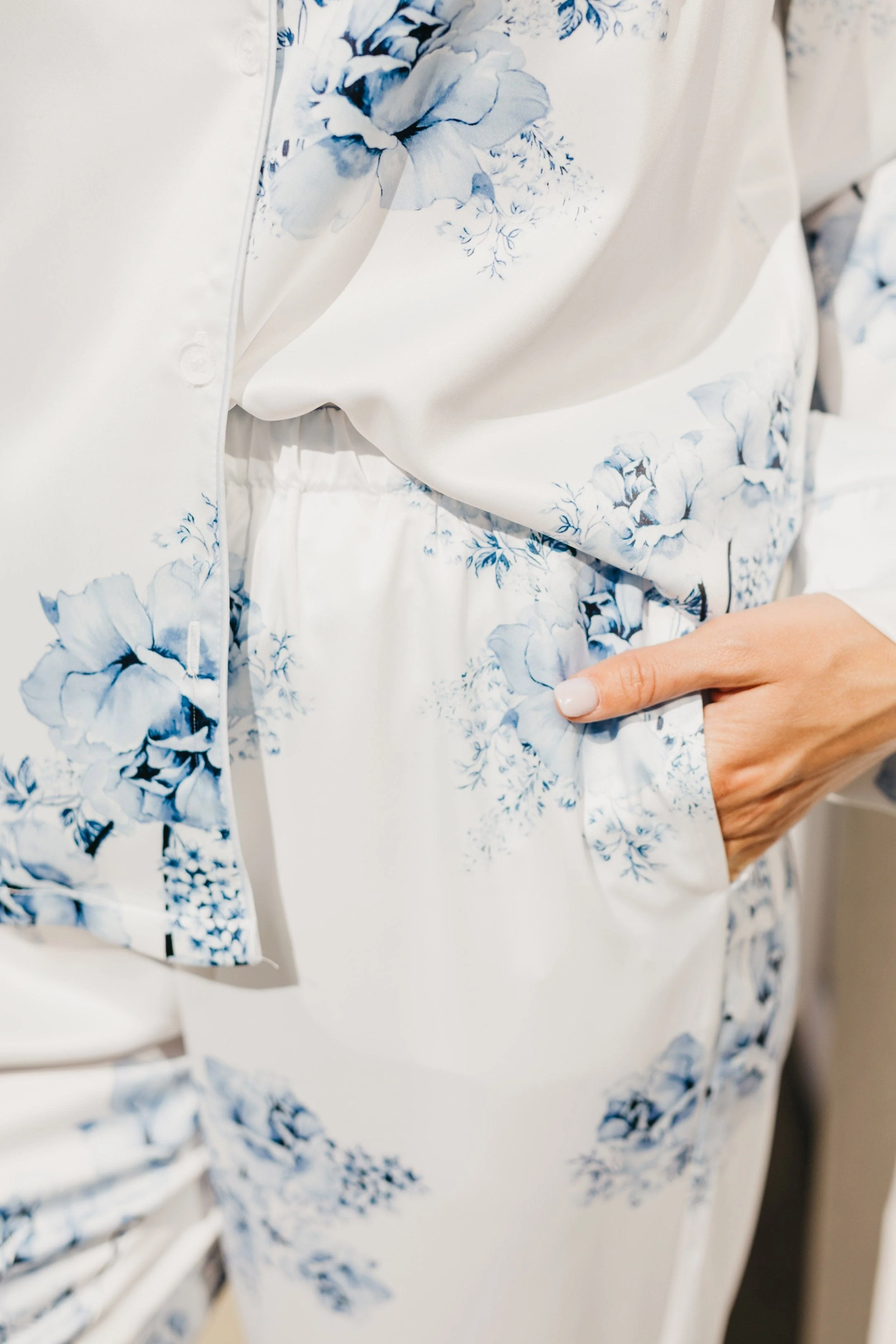 Katerina Bleu De Fleur Printed PJ Set - Image 5