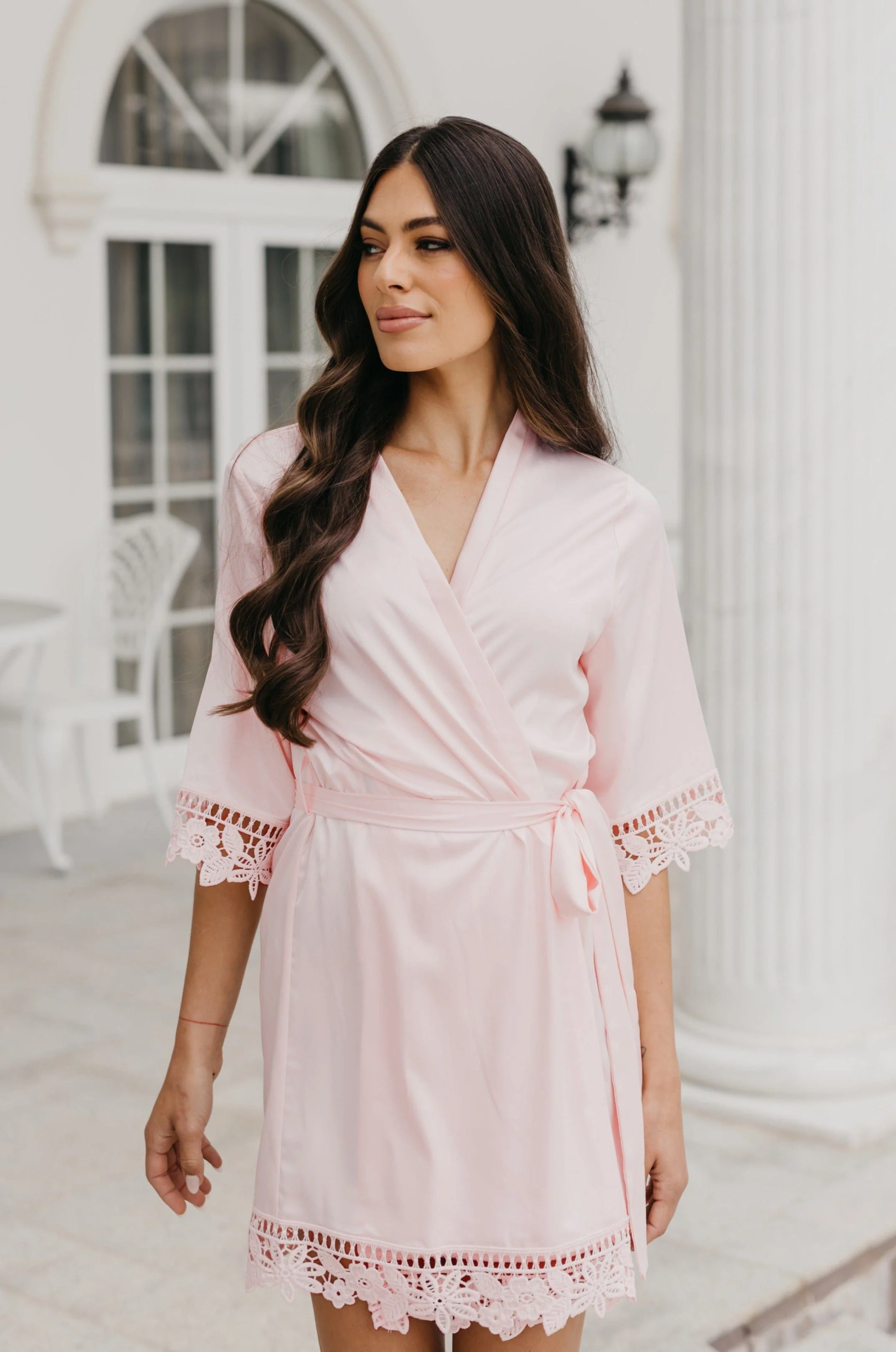 Lauren Lace Satin Robe - Image 9