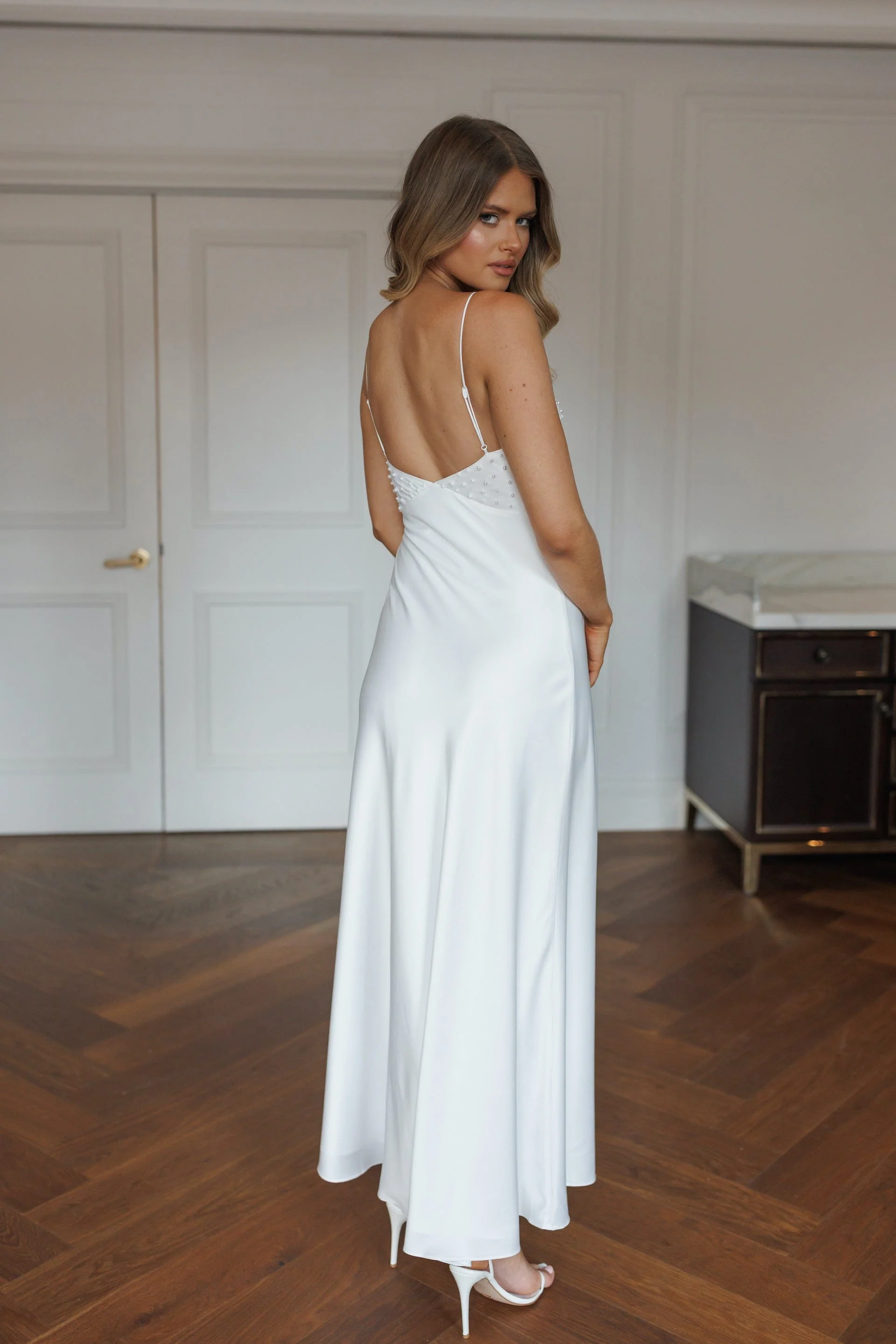 Paris Pearl Beaded Bridal Maxi Slip - Image 2